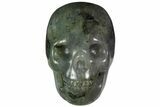 Realistic, Polished Labradorite Skull #116309-1